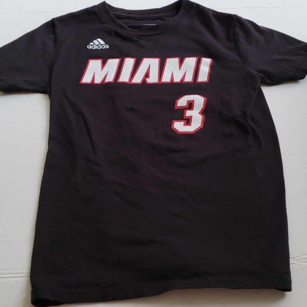 Adidas Miami Heat Wade T Shirt in size S - Picture 2 of 7